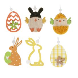 Fa húsvéti akasztós dísz 6cm Fa húsvéti akasztós dísz 6cm