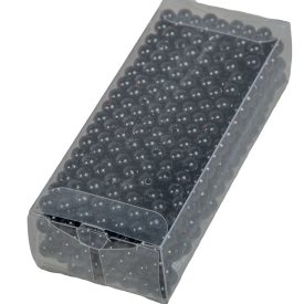 Gyöngy 6mm fekete 85gr