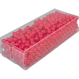 Gyöngy 6mm piros 85gr