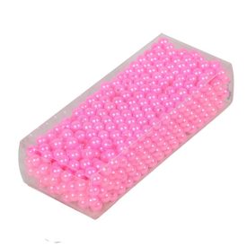 Gyöngy 6mm világos rózsaszín 85gr