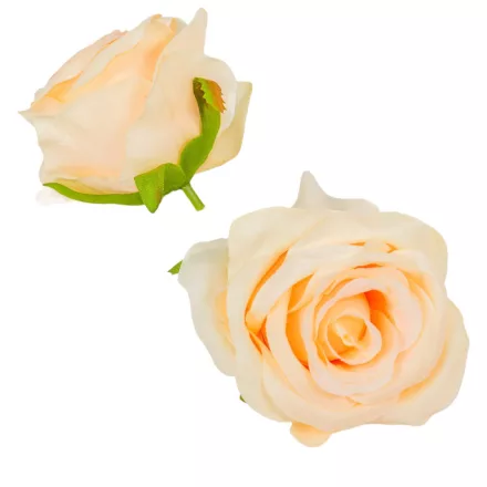 Nyílt rózsafej 7cm barack 4 darabos csomagban rendelhető (darab ár!)