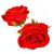 Nyílt rózsafej 7cm piros 4 darabos csomagban rendelhető (darab ár!)
