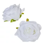 Nyílt rózsafej 7cm fehér 4 darabos csomagban rendelhető (darab ár!)