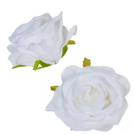   Nyílt rózsafej 7cm fehér 4 darabos csomagban rendelhető (darab ár!)