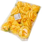 Rózsa virágfej 7cm sárga 4 darabos csomagban rendelhető (darab ár!)