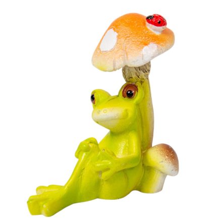 Béka gombával poly 6cm