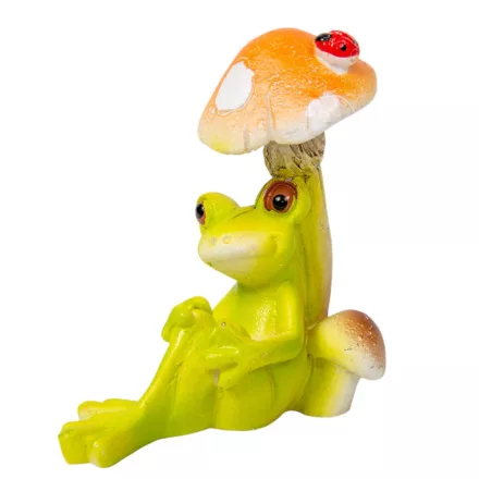 Béka gombával poly 6cm