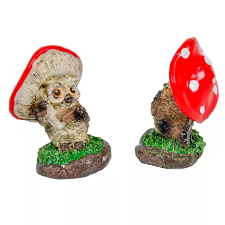 Bagoly gomba kalappal poly 7cm