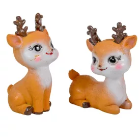 Szarvas cuki poly 9cm