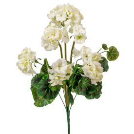 Muskátli csokor 8 virágos krém 45cm