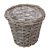 Hasított fa kaspó szürke D18cm M17cm