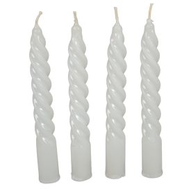 Mártott kis csavart gyertya fehér 150mm (db ár) 30db/csom