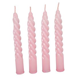   Mártott kis csavart gyertya rózsaszín 150mm (db ár) 30db/csom