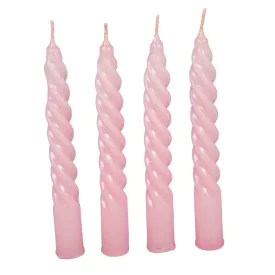   Mártott kis csavart gyertya rózsaszín 150mm (db ár) 30db/csom