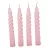 Mártott kis csavart gyertya rózsaszín 150mm (db ár) 30db/csom