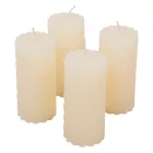 Kontúrozott csavart henger gyertya 55x100mm ivory 4db/csom (db ár)