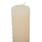 Kontúrozott csavart henger gyertya 55x100mm ivory 4db/csom (db ár)