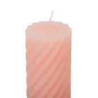 Kontúrozott csavart henger gyertya 55x100mm púder 4db/csom (db ár)