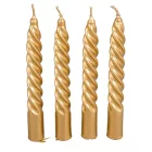 Metál kis csavart gyertya arany 150mm (db ár) 30db/csom