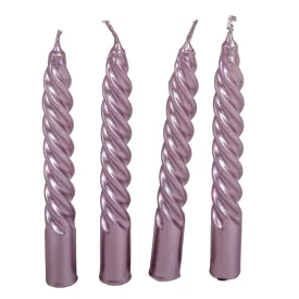   Metál kis csavart gyertya halvány lila 150mm (db ár) 30db/csom