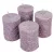 Kőhatású indás henger 55x80mm 4db/csom lila (db ár)