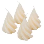 Kontúrozott csavart kúp gyertya 88x115mm ivory 4db/csom (db ár)