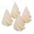 Kontúrozott csavart kúp gyertya 88x115mm ivory 4db/csom (db ár)