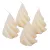 Kontúrozott csavart kúp gyertya 88x115mm ivory 4db/csom (db ár)
