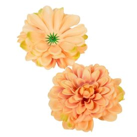 Dália virágfej D10cm lazac 12db/csom Dália virágfej D10cm lazac 12db/csom