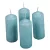 Mártott henger gyertya 40x100 mm jégkék 4db/csom (db ár)