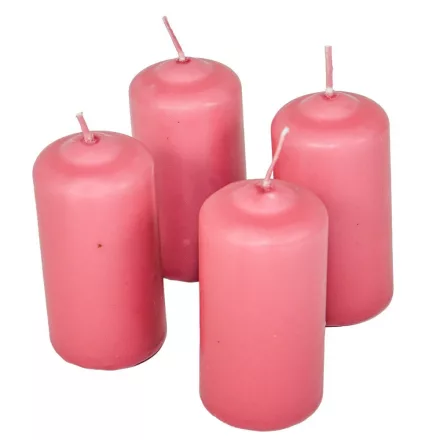 Mártott henger gyertya 40x80 mm Hús 4db/csom(db ár)