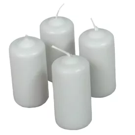   Mártott henger gyertya 40x80 mm világosszürke 4db/csom (db ár)
