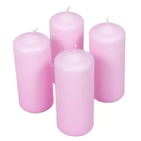   Mártott henger gyertya 50x120 mm ciklámen 4db/csom (db ár)