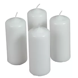   Mártott henger gyertya 50x120 mm fehér 4 darabos csomagban rendelhető | darab ár!