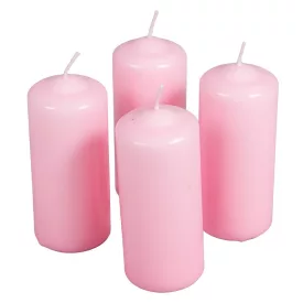   Mártott henger gyertya 50x120 mm rózsaszín 4db/csom (db ár)