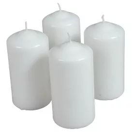   Mártott henger gyertya 60x120mm fehér 4 darabos csomagban rendelhető