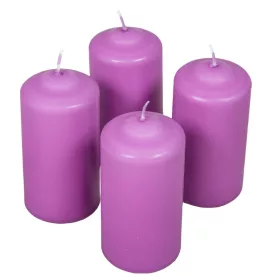 Mártott henger gyertya 60x120mm viola 4db/csom (db ár)