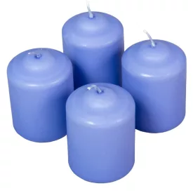 Mártott henger gyertya 60x80mm milka lila 4db/csom (db ár)