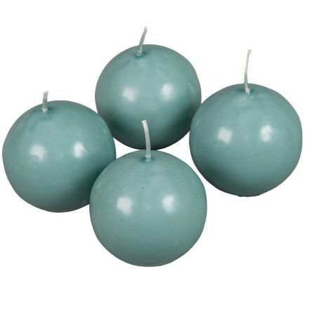 Mártott gömb gyertya 60mm menta 4db/csom (db ár)