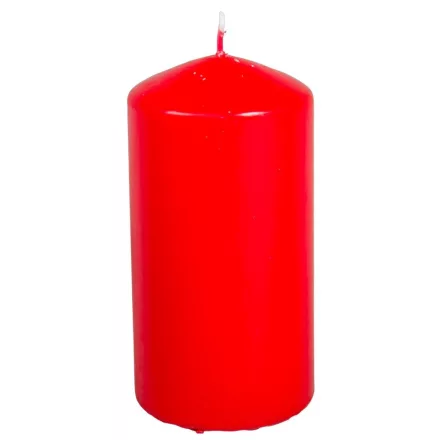 Mártott henger gyertya 70x140mm piros