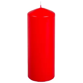 Mártott henger gyertya 70x200mm piros