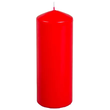 Mártott henger gyertya 70x200mm piros