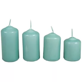 Mártott 40mm-es lépcsős gyertya menta (csom ár)