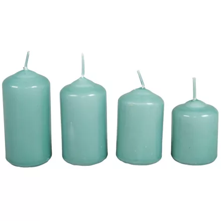 Mártott 40mm-es lépcsős gyertya menta (csom ár)
