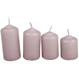 Mártott 40mm-es lépcsős gyertya mályva (csom ár)