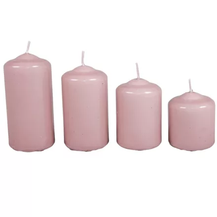 Mártott 50mm-es lépcsős gyertya mályva (csom ár)