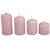 Mártott 50mm-es lépcsős gyertya mályva (csom ár)