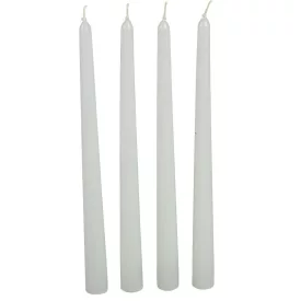   Mártott sziluett gyertya fehér 310 mm 4 darabos csomagban rendelhető | darab ár!