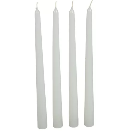 Mártott sziluett gyertya fehér 310 mm 4 darabos csomagban rendelhető | darab ár!