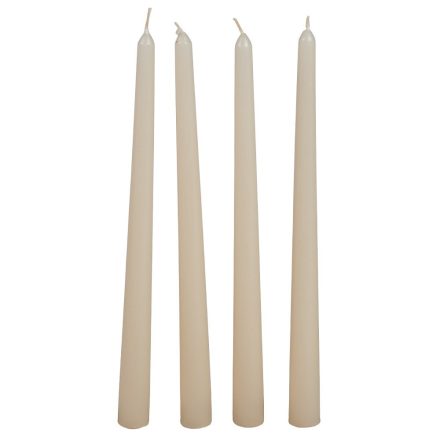 Mártott sziluett gyertya krém 310 mm 4db/csom (db ár)